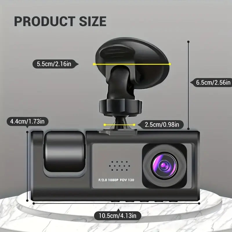 DriveGuard 360 – Triple Lens Dash Cam
