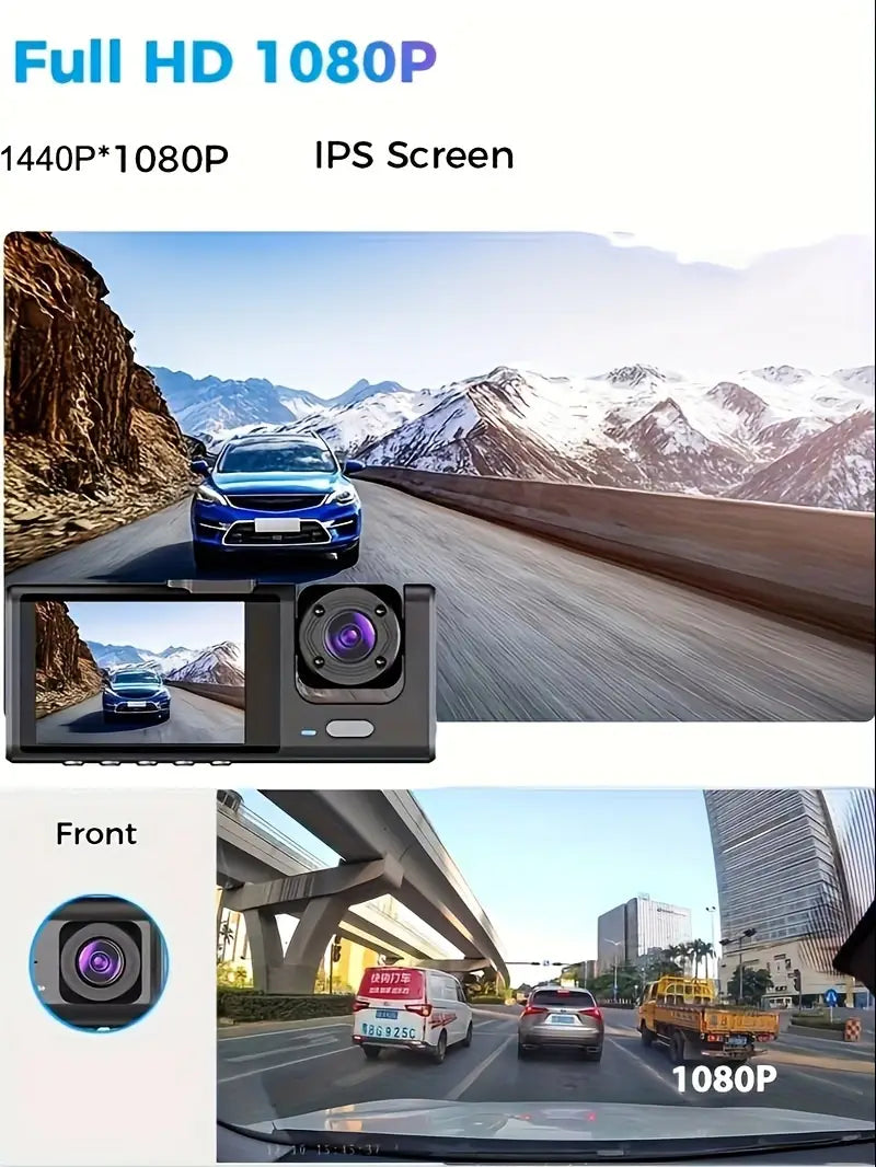 DriveGuard 360 – Triple Lens Dash Cam