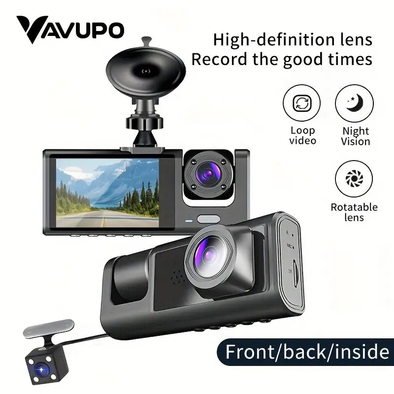 DriveGuard 360 – Triple Lens Dash Cam