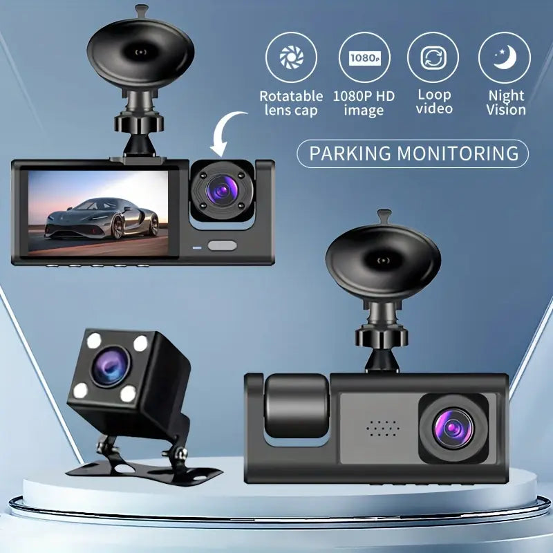 DriveGuard 360 – Triple Lens Dash Cam