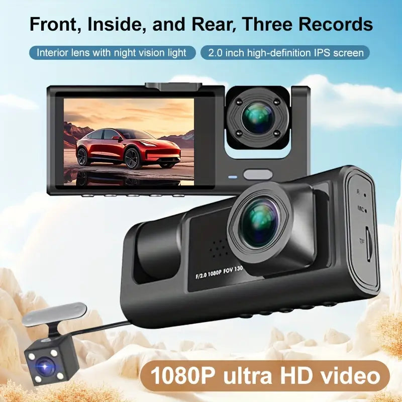 DriveGuard 360 – Triple Lens Dash Cam