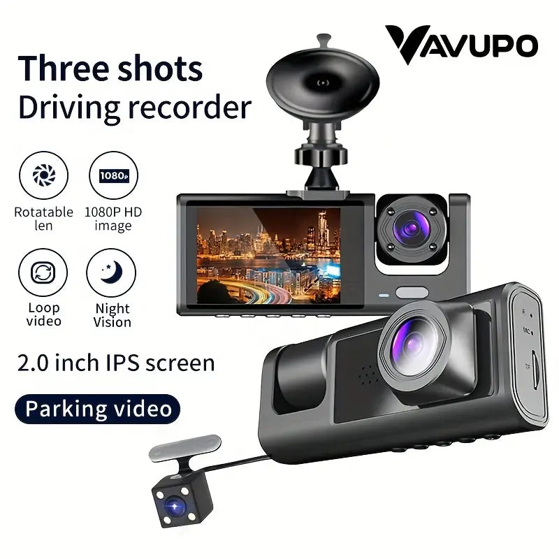 DriveGuard 360 – Triple Lens Dash Cam