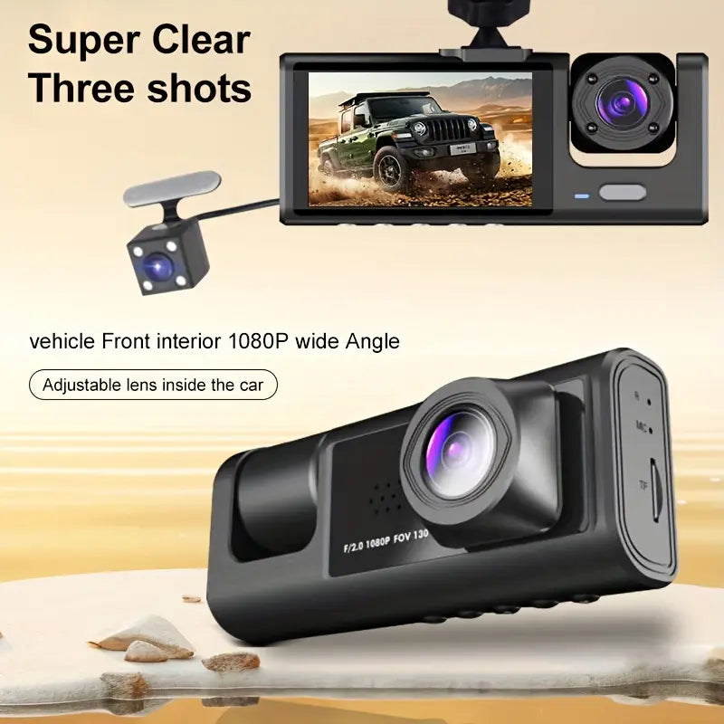 DriveGuard 360 – Triple Lens Dash Cam