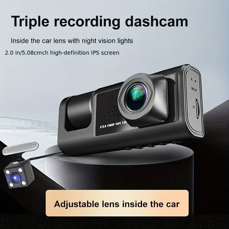 DriveGuard 360 – Triple Lens Dash Cam